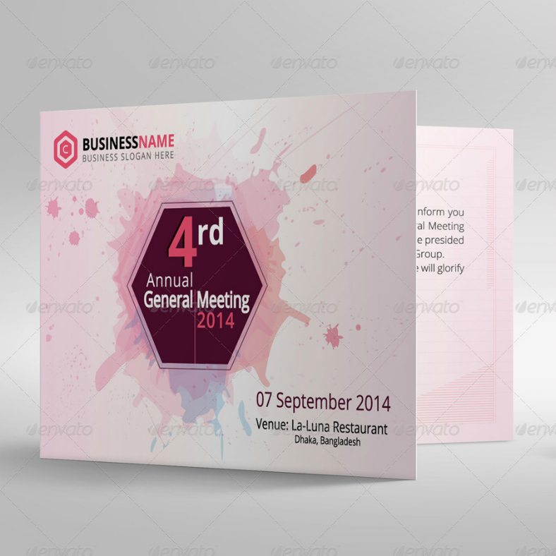 12+ Official Meeting Invitation Designs & Templates PSD, AI