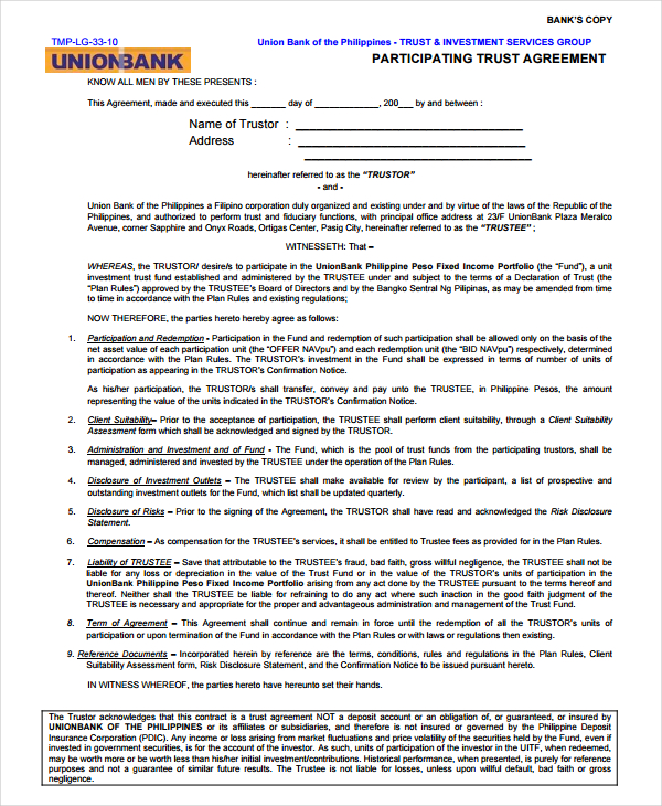16-printable-trust-agreement-templates-pdf-google-docs-apple-pages