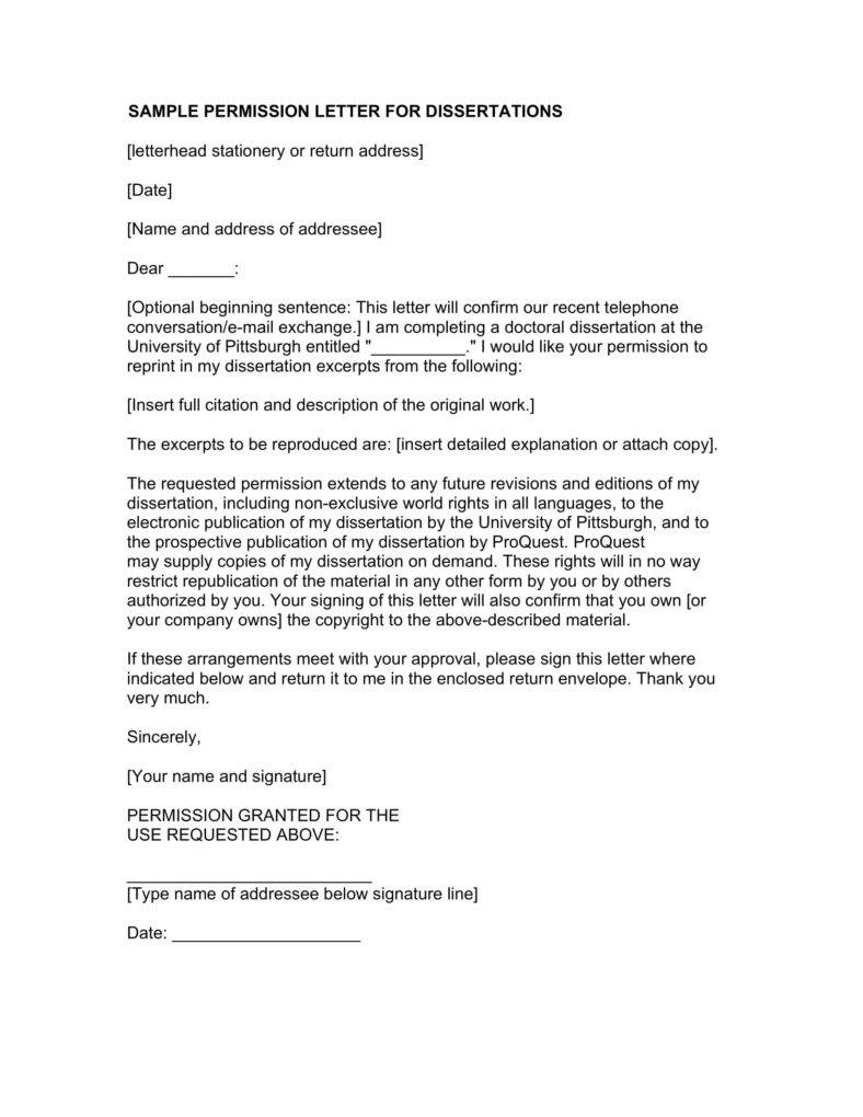 Permission Request Letter Format With 8 Samples Vrogue