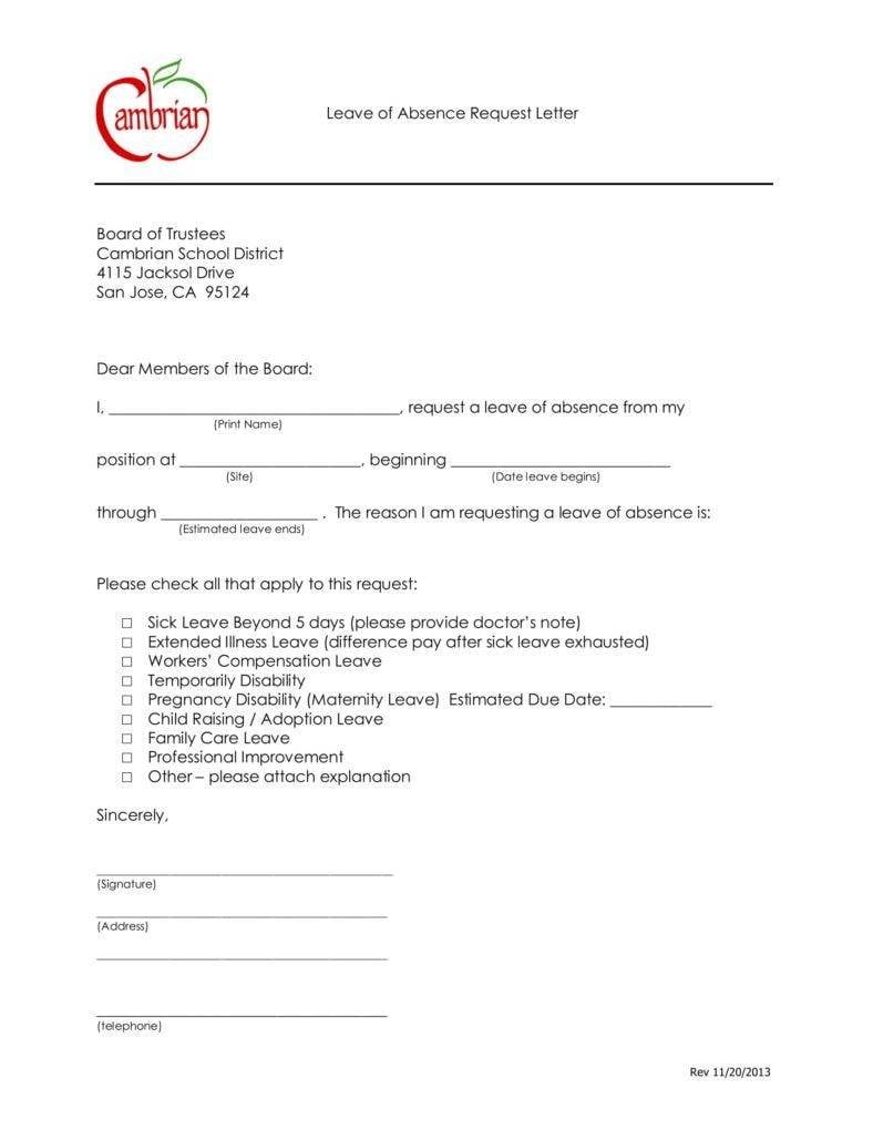 permission for holiday absence request letter 788x1020