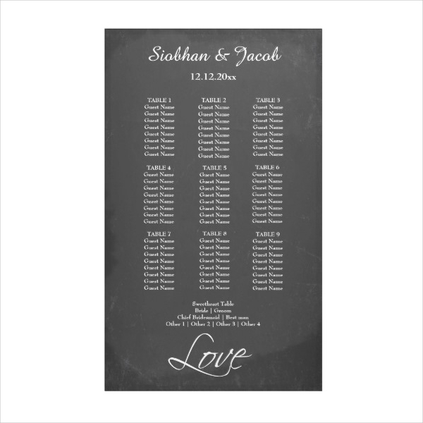 personalized seating plan wedding banner
