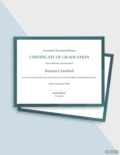 18+ Preschool Certificate Templates - PDF