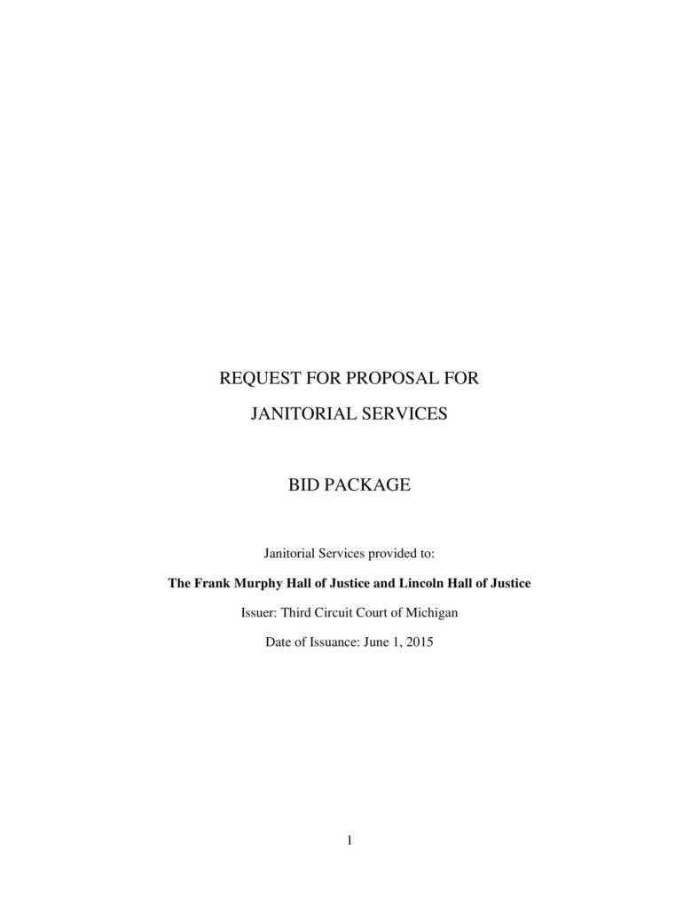 7+ Janitorial Services Proposal Templates PDF, Word