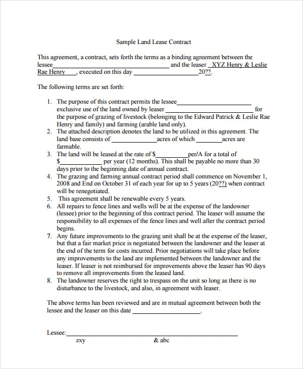 sample-land-lease-agreement