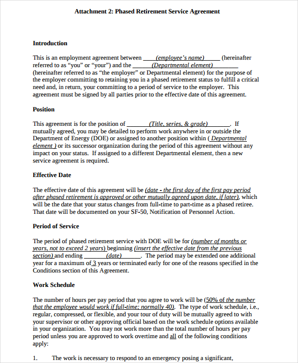 12 Retention Agreement Templates PDF DOC School Retention Agreement Sample