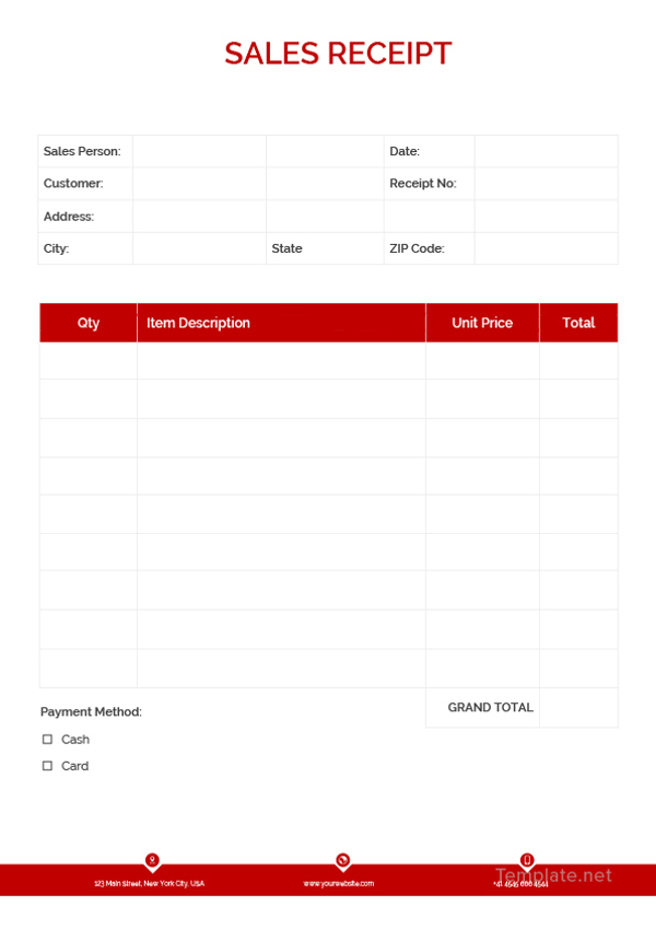 printable receipt template 33 free word pdf documents download