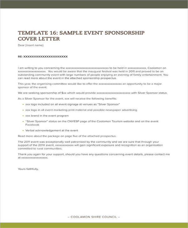 16+ Sponsorship Letter For Event Templates | Free & Premium Templates