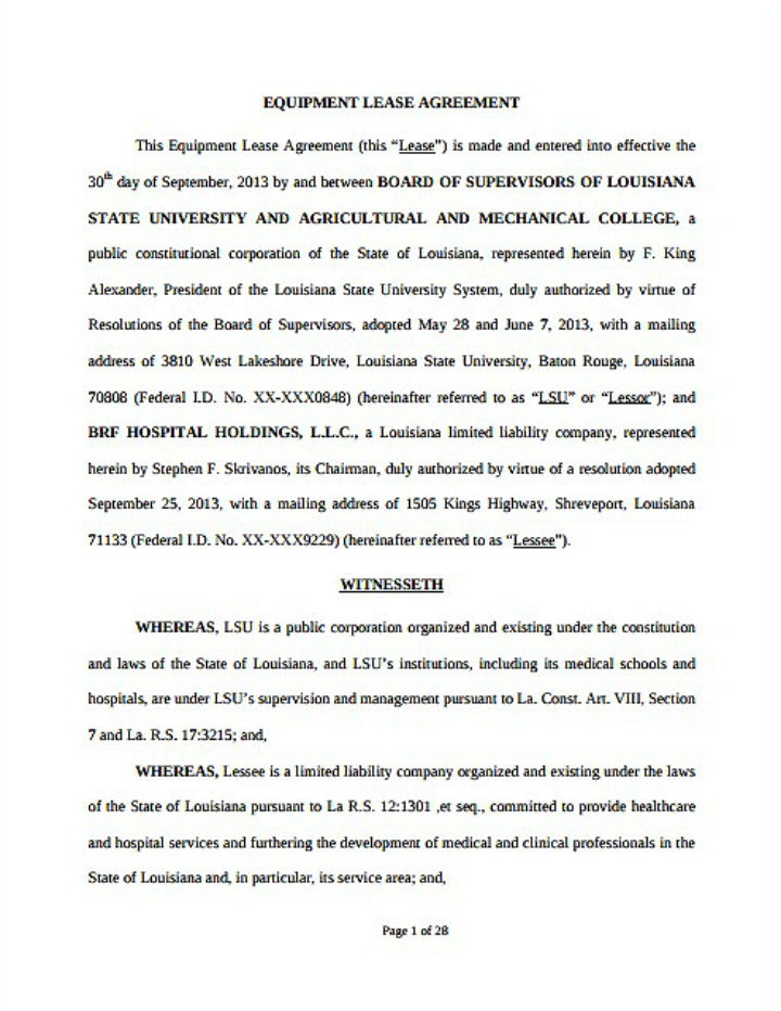 8+ Equipment Lease Request Form Templates - PDF