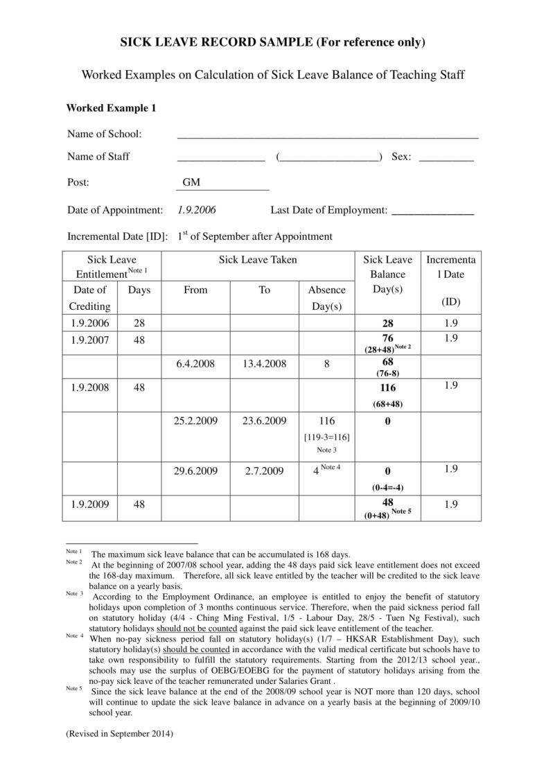 sick leave record template 1 788x