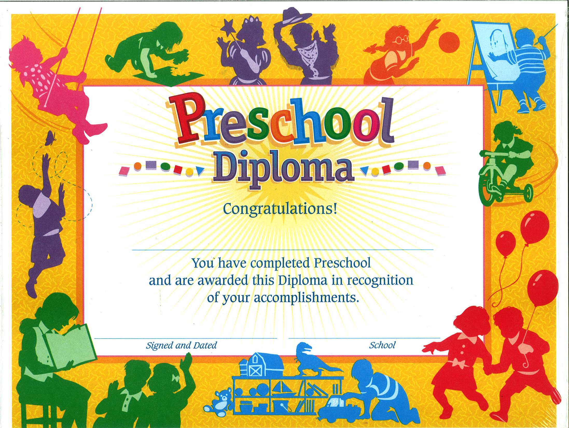 18  Preschool Certificate Templates PDF