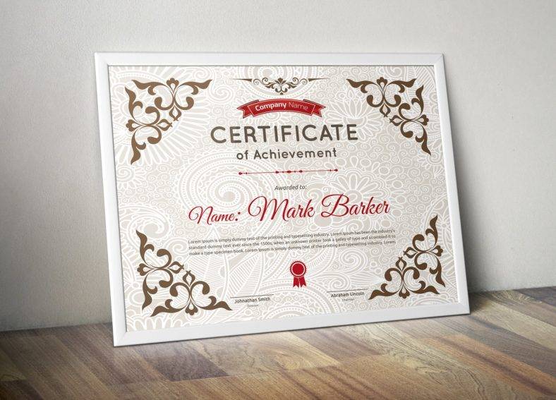 simple design multipurpose certificate with detailed border 788x567