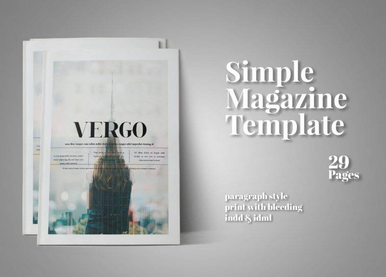 simple indesign magazine template 788x