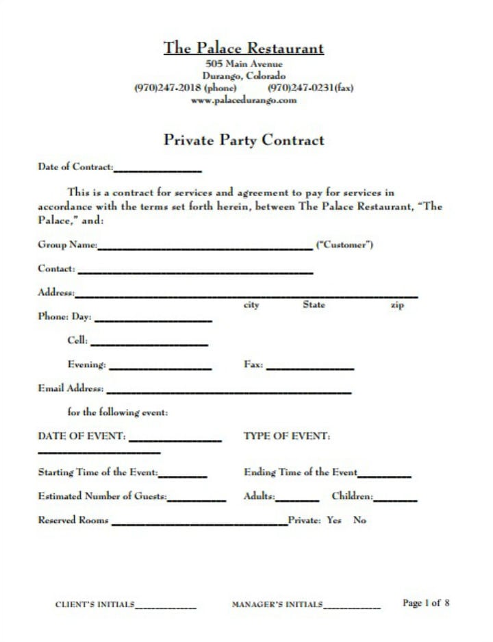 simple-restaurant-private-party-buyout-contract