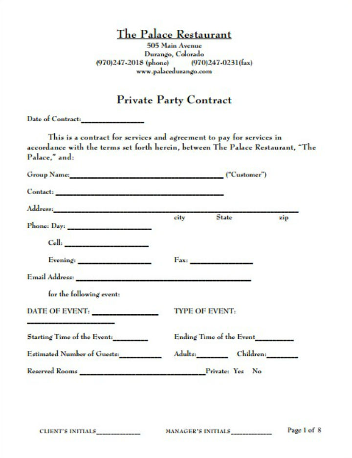 11+ Restaurant Buyout Contract Templates PDF, Word
