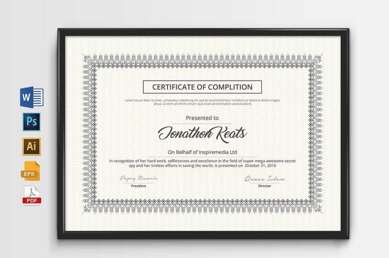 simple and clean multipurpose certificate1 788x