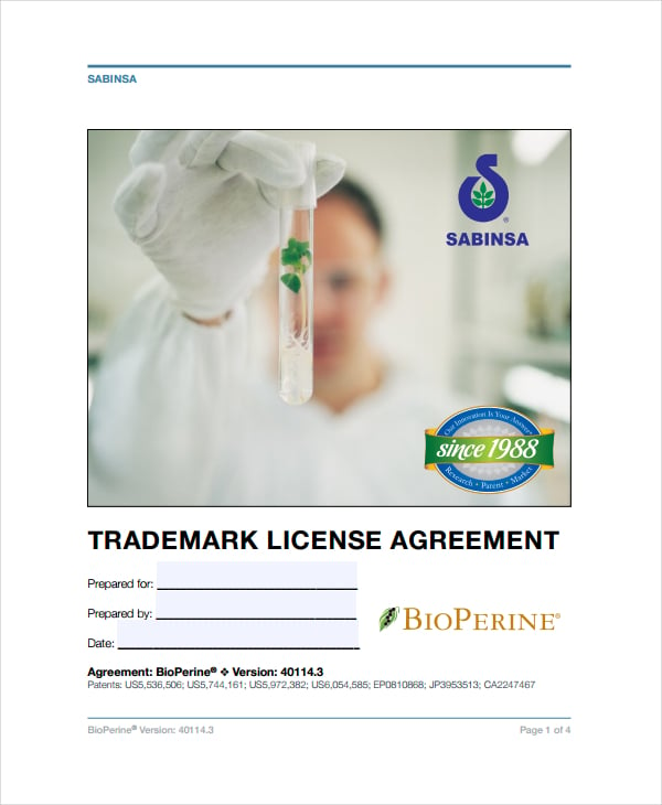 standard trademark license agreement