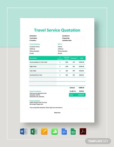 travel-service-quotation-template