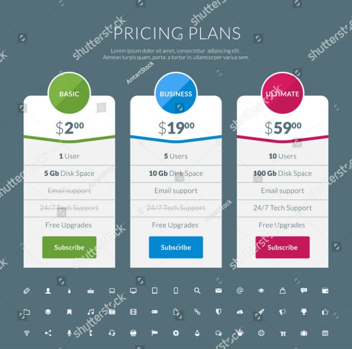vector-pricing-table-flat-design-signage-template
