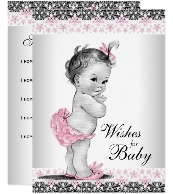 vintage-baby-wishes-card-template