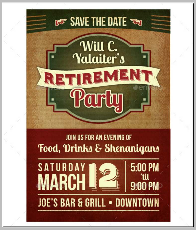 18 Retirement Invitation Designs Templates PSD AI