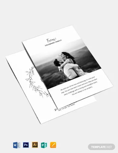 wedding greeting card template