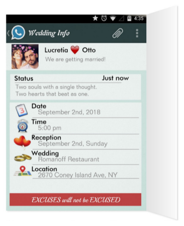 3+ WhatsApp Wedding Invitation Card Templates and Designs PSD, AI