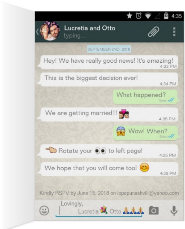 3+ WhatsApp Wedding Invitation Card Templates and Designs PSD, AI