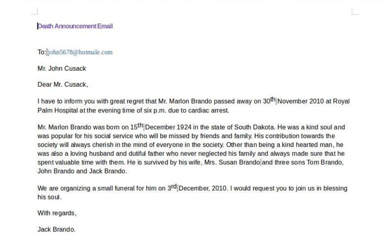 7+ Email Announcement Templates DOC, PDF