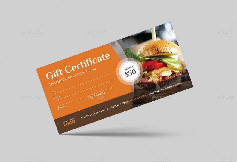 food company gift certificate template 788x538