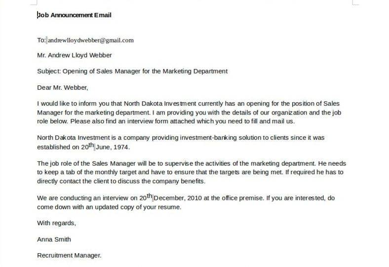 7+ Email Announcement Templates DOC, PDF