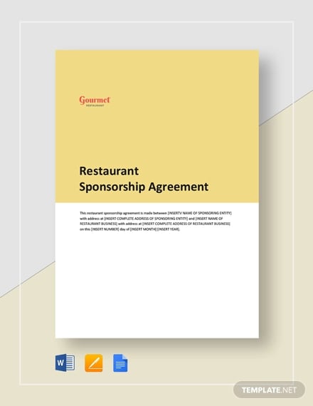 restaurant sponsorship