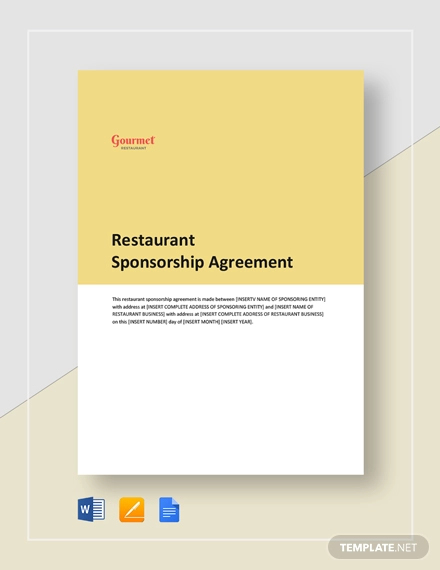 24+ Sponsorship Agreement Templates - Free Sample, Example, Format Download