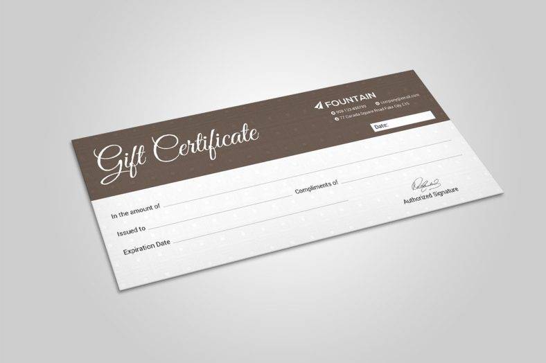 simple company gift certificate template 788x524