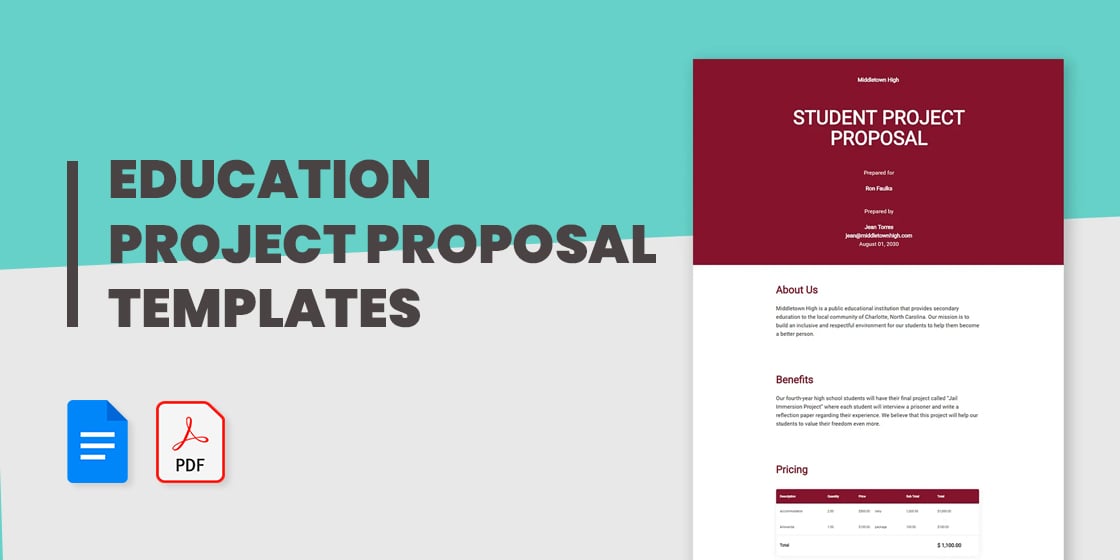 project proposal for education pdf