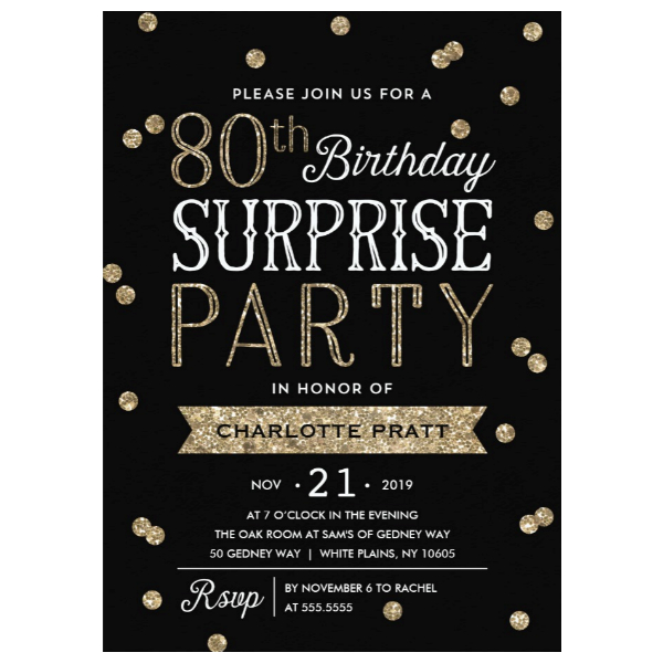 4+ 80th Birthday Party Invitations Designs & Templates - PSD, AI