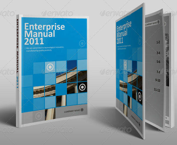 a5 vertical modern brochure template