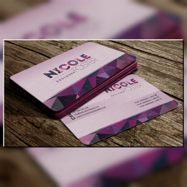 abstract interior design business card template