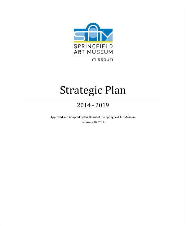 museum strategic plan template