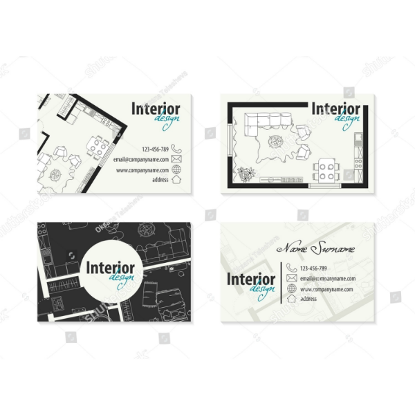 19+ Interior Design Business Card Templates AI, Ms Word, PSD