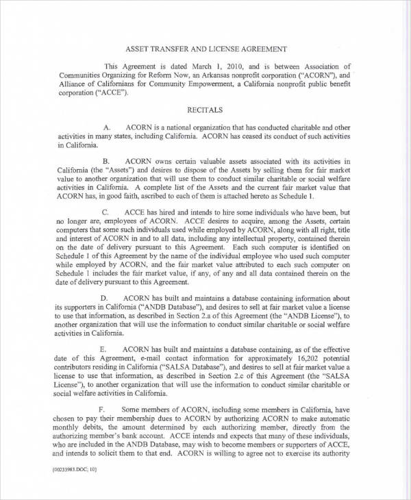 7-asset-transfer-agreement-templates-pdf