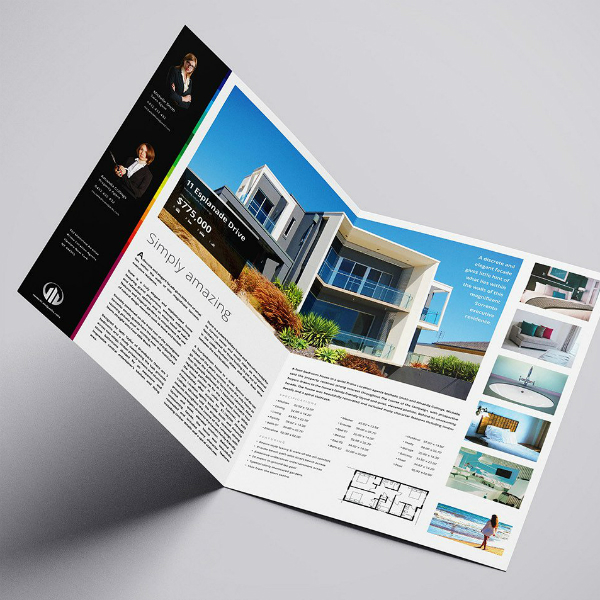 bifold real estate brochure template