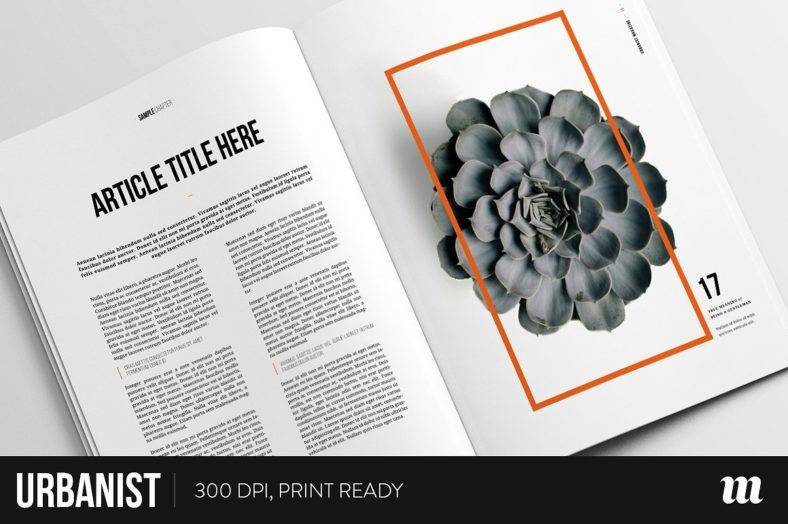 clean simple magazine template 788x