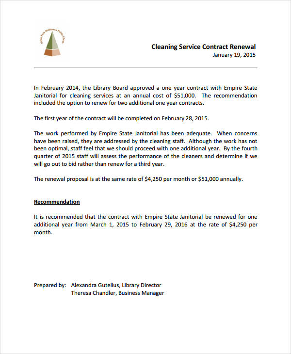 17+ Cleaning Services Contract Templates Pages, Docs, Word