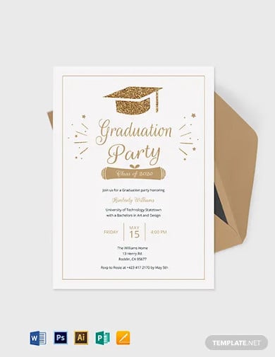 college graduation invitation template