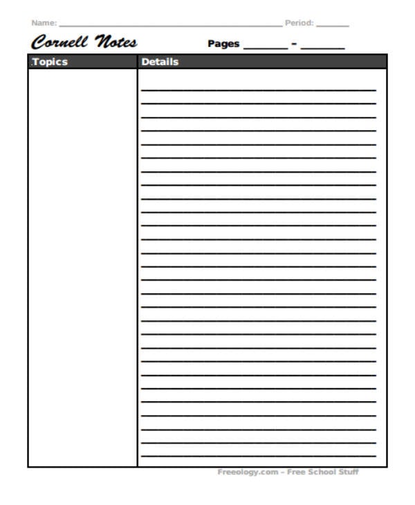 Lecture Note Template