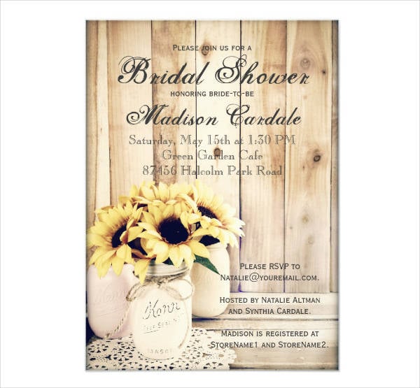 creative bridal shower invitation