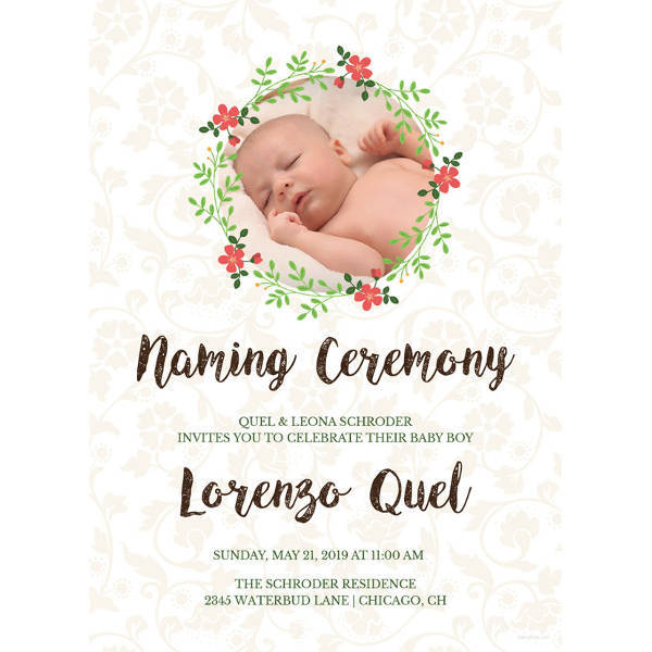 39+ Naming Ceremony Invitations - PSD, AI