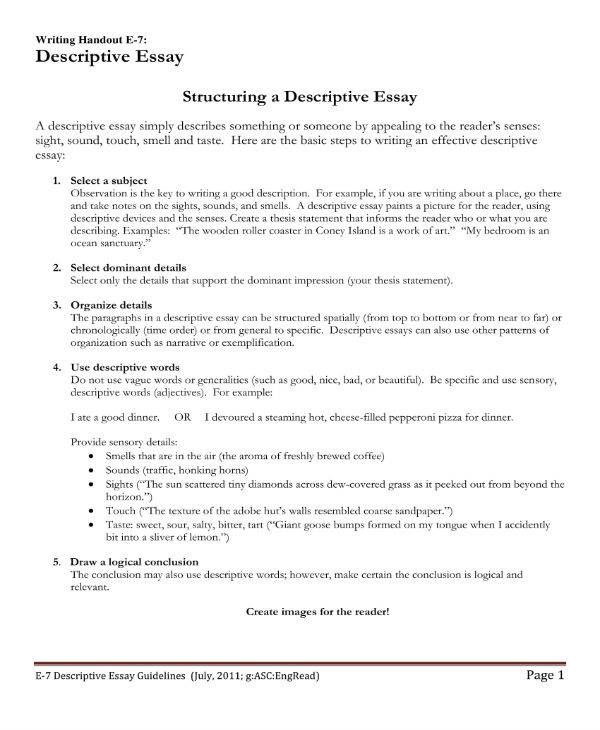 descriptive-essay-guideline-sample