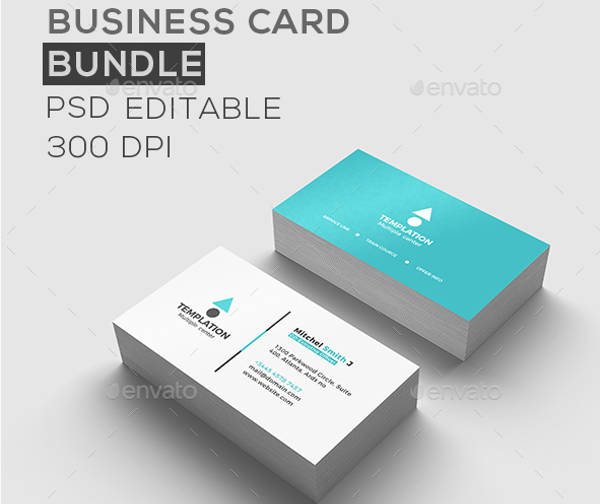 editable clean modern business card