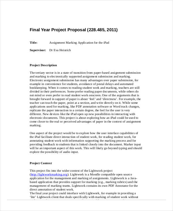 final year project proposal example